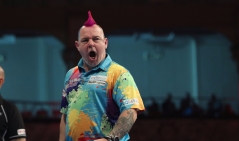 BET VICTOR WORLD MATCHPLAY 2017 WINTER GARDENS, BLACKPOOL ROUND 1 PETER WRIGHT V JAMES WILSON PETER WRIGHT IN ACTION
